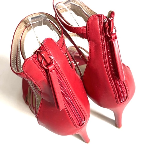 DREAM PAIRS Womens Open Toe Ankle Strappy Back Zipper Heeled Sandals, Size 9 1/2 - Picture 8 of 14